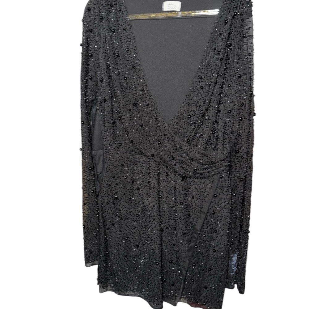 Oh Polly Black Beaded Wedding Dress